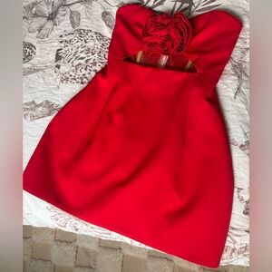 Yojani Red Valencia Mini Dress